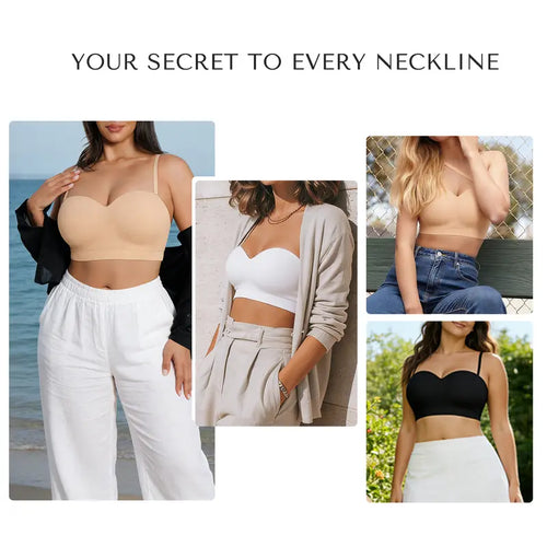 Invisible Non-Slip Strapless Bra